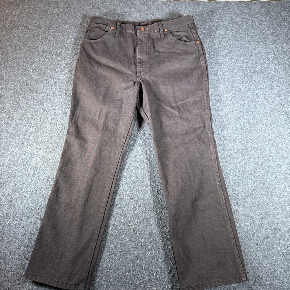 Wrangler Cowboy Cut 936KCL Mens Brown Slim Fit Straight Leg Jeans 38x29